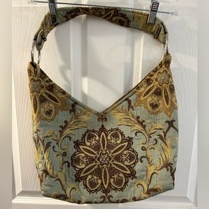 Handmade floral bag/purse with snap closure